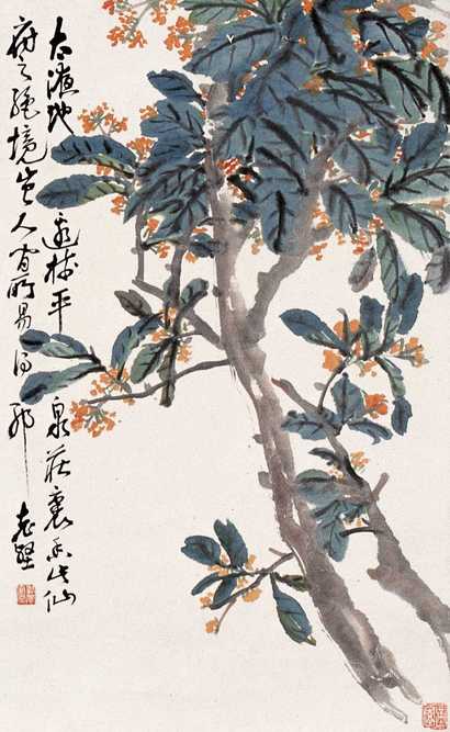 赵云壑 花 立轴